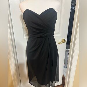 David’s Bridal Strapless Formal Dress
